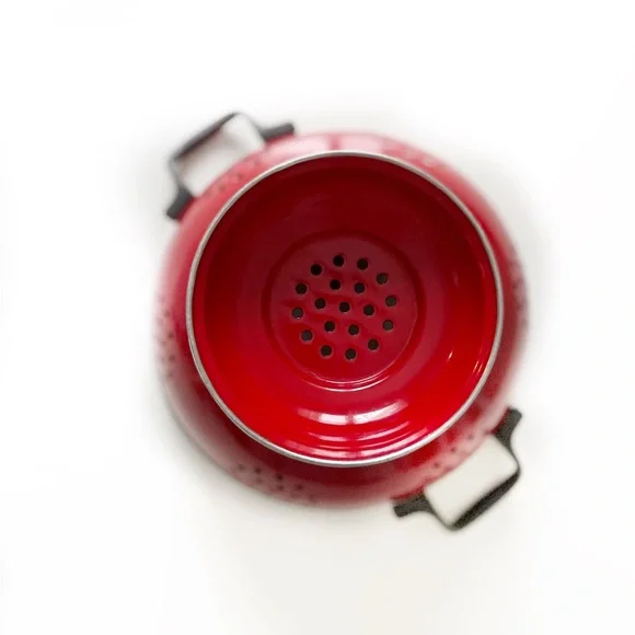 SOLD Large Red Metal Colander - Picture 4 of 4